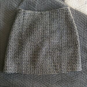 J. Crew Gray Tweed Mini Skirt